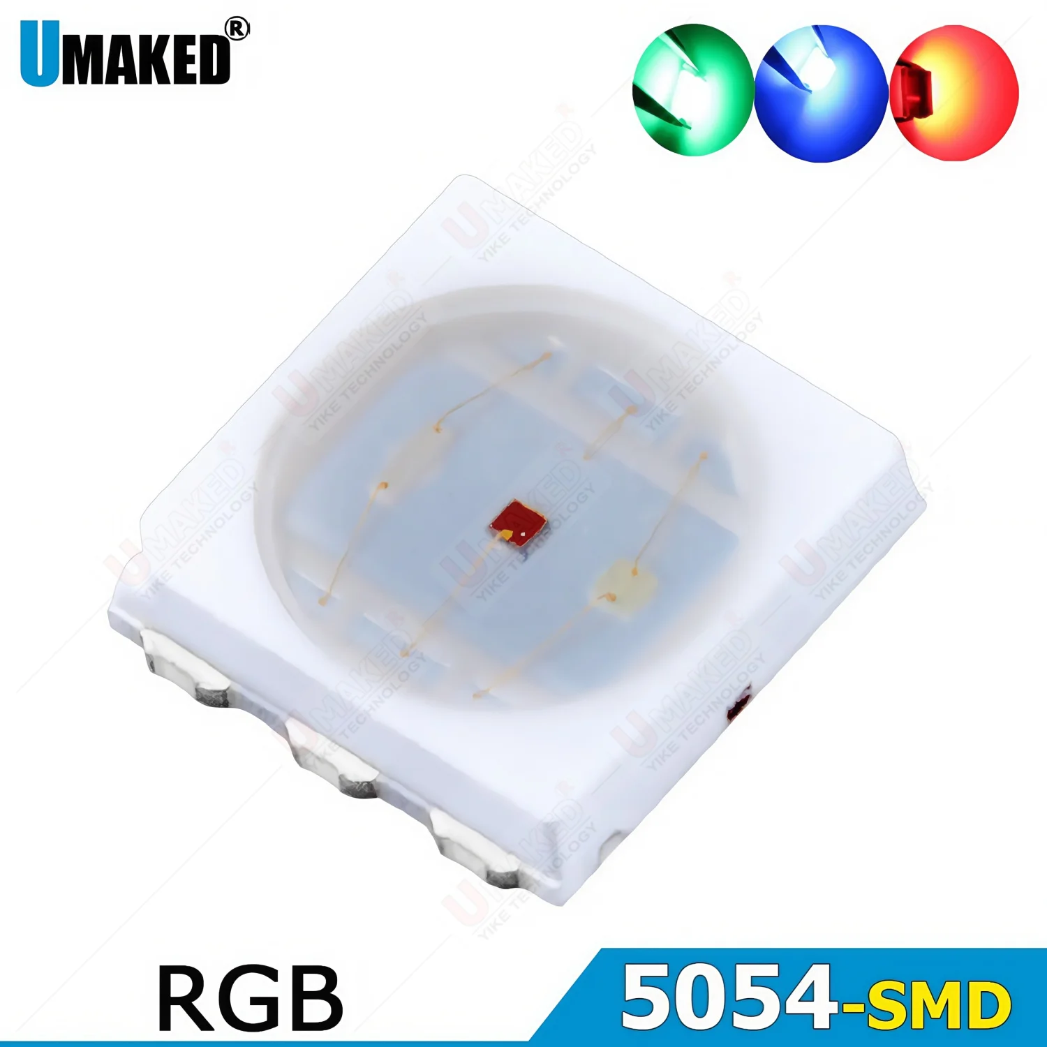 1000Pcs 5054 SMD LED Diode Chip RGB led bead lamp source DIP PCB Lamp Light Beads Emitting diy for led bulb strip light