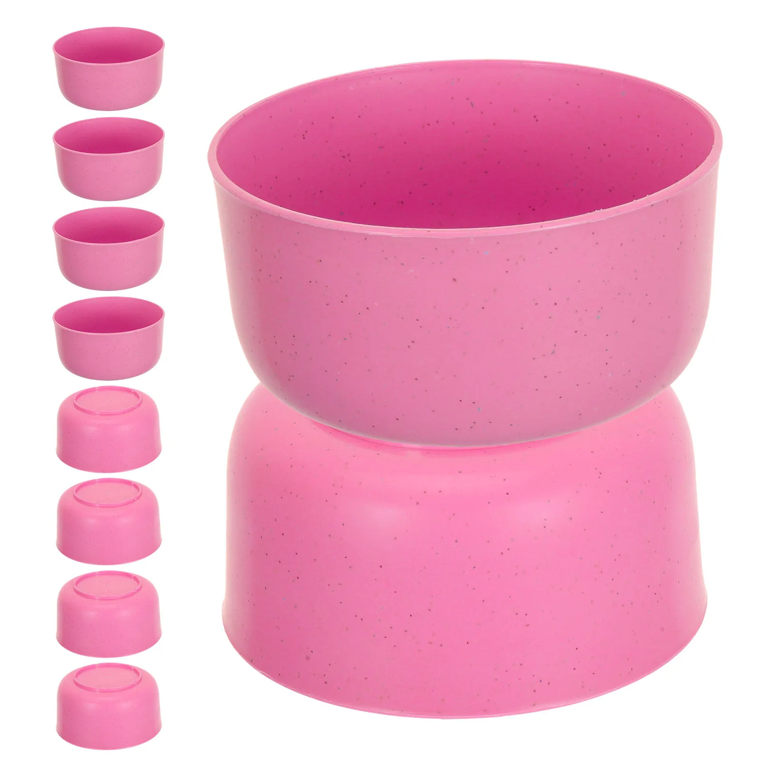 

10pcs Plastic Bowl Reusable Lightweight Bpa-Free Soup Rice Noodles Serving Bowl For Kitchen Home Camping Breakfast Salad Mixing
