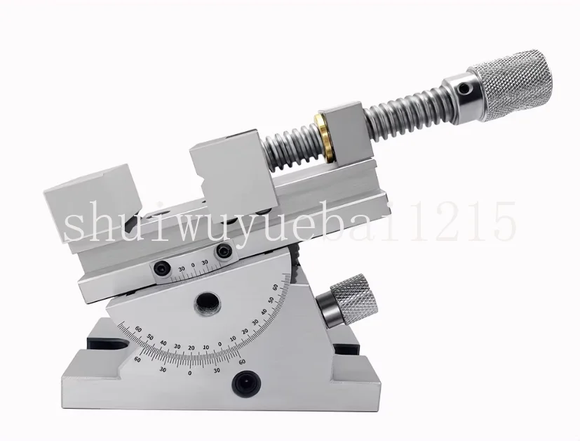 2-Inch Universal Precision Flat Mouth Angular Vise Sine Tilting 360 Degree Rotational Tilt Vise