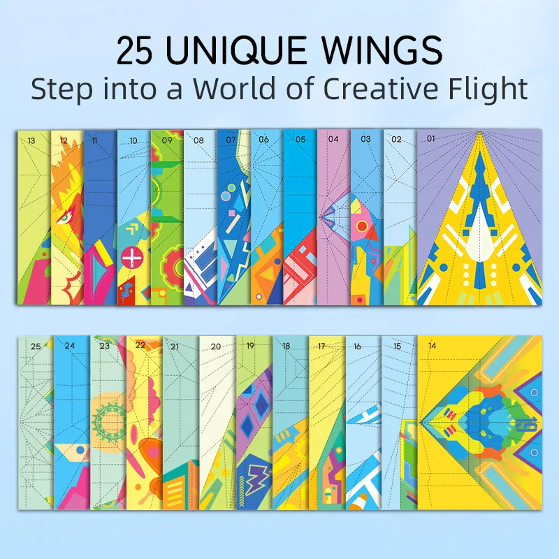 Paper Airplane Specific Origami, Children's Handmade 3D Colored Paper, Kindergarten Puzzle Thinking Training