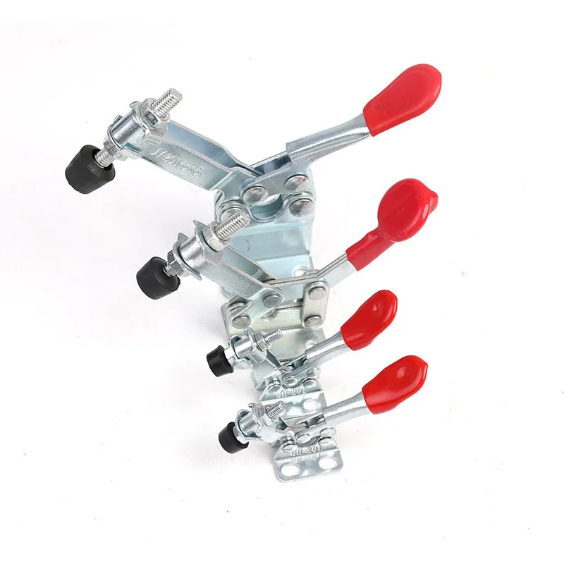 4PCS 201B 304 Stainless Steel Horizontal Quick Clamp Elbow Fixation Clamp