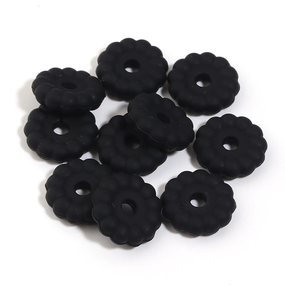 10 Stück 12mm Dichtungs-Silikonperlen Runde Lose Abstandsperlen aus Silikon für Schmuckherstellung DIY Handwerk Armband Halsketten Zubehör – Detail 8
