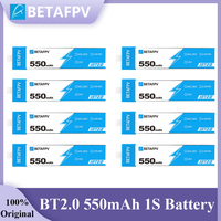 BETAFPV BT2.0 550mAh 40C/80C 1S RC Lipo Battery FPV for Meteor75 Pro Meteor75 Pro O4 Cetus Pro Cetus X