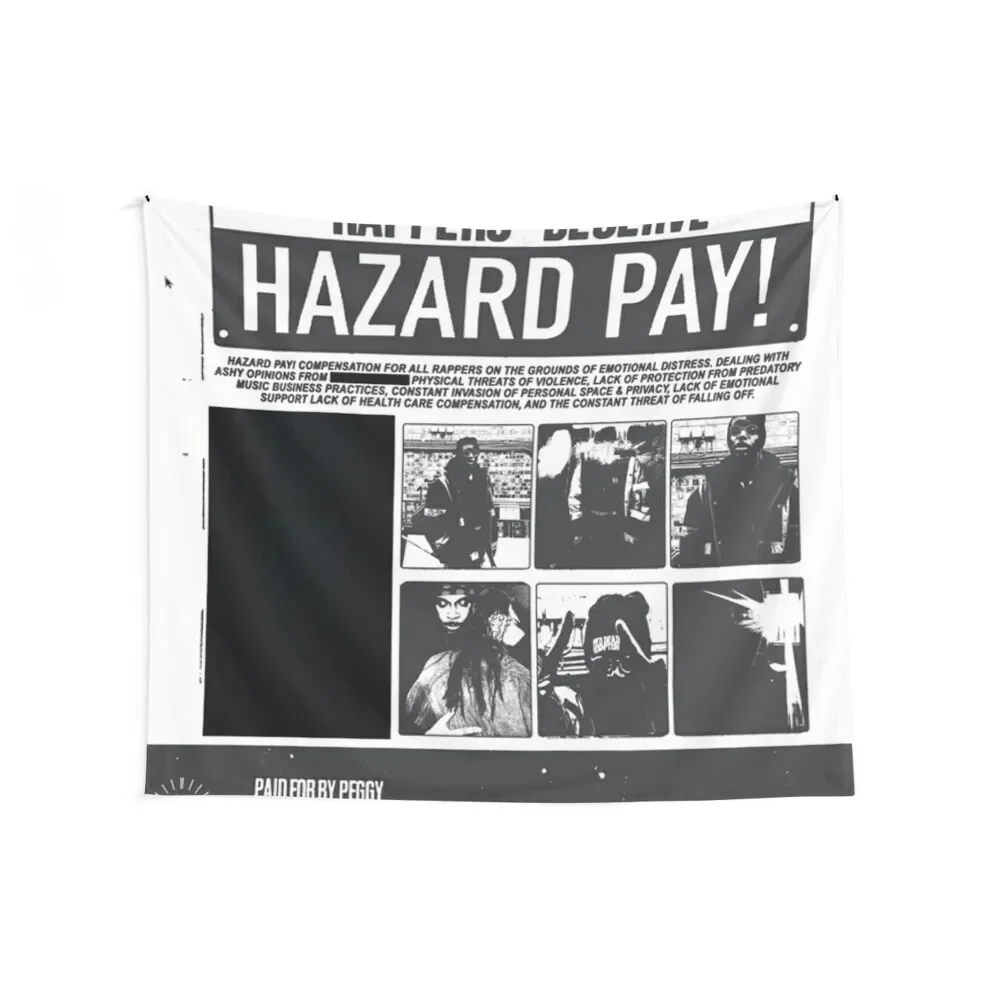 JPEGMAFIA HAZARD DUTY PAY! Tapestry Decor For Room Bedroom Decor Aesthetic House Decoration Christmas Decoration Tapestry