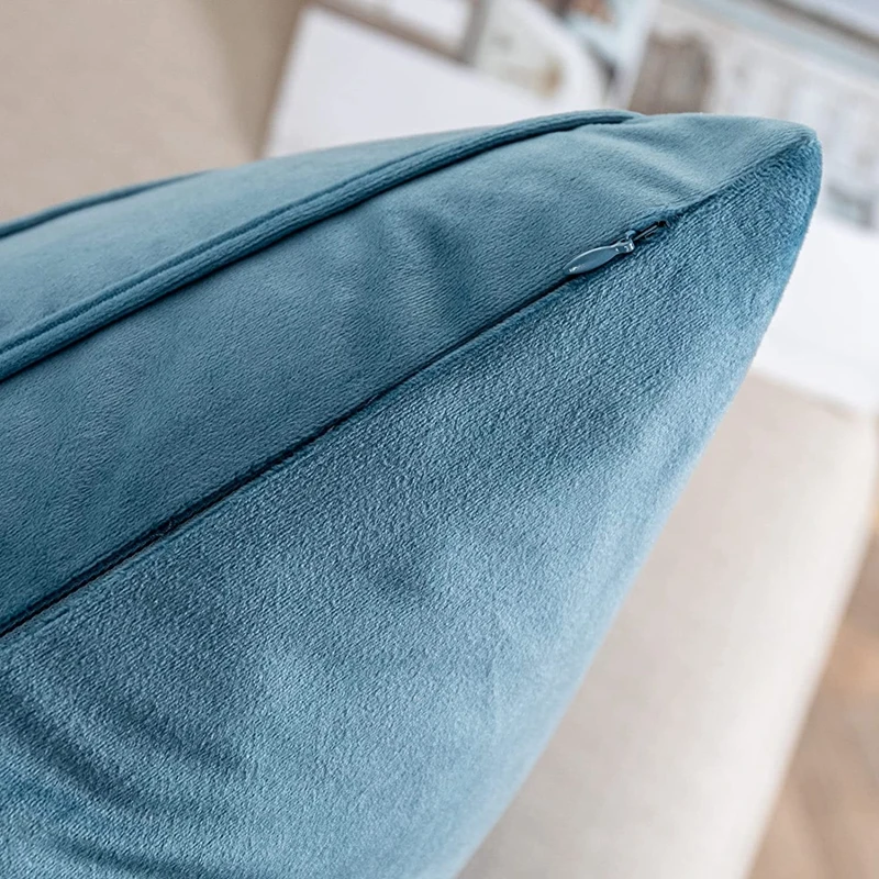 Inyahome  Decorative Plush Velvet Throw Pillow Covers Sofa Accent Couch Pillows for Bed Living Room Square Pillow Cases