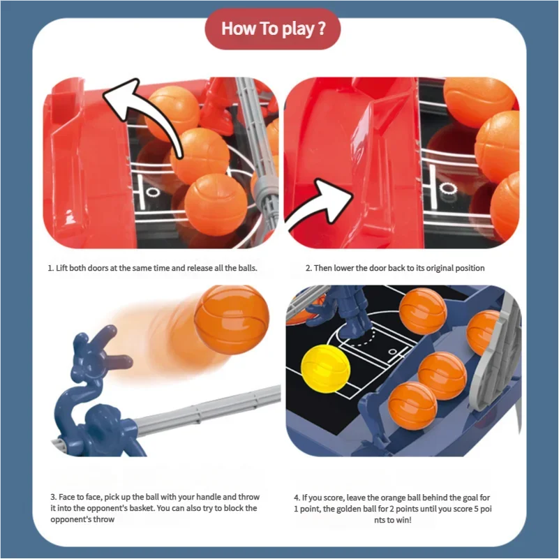 مجموعة ألعاب كرة السلة المحمولة ذات الارتفاع القابل للتعديل في الأماكن المغلقة والخارجية للأطفال ألعاب رياضية للحفلات العائلية مع طوق وكرة #4