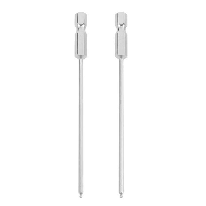 A008 27 ชิ้น S2 เหล็กแม่เหล็กหกเหลี่ยม 100 มิลลิเมตรความยาวหัว Hex Driver Bit ชุดเครื่องมือคู่มือ H1.5H2 H2.5 H3 H4 H5 H6 H8 H10