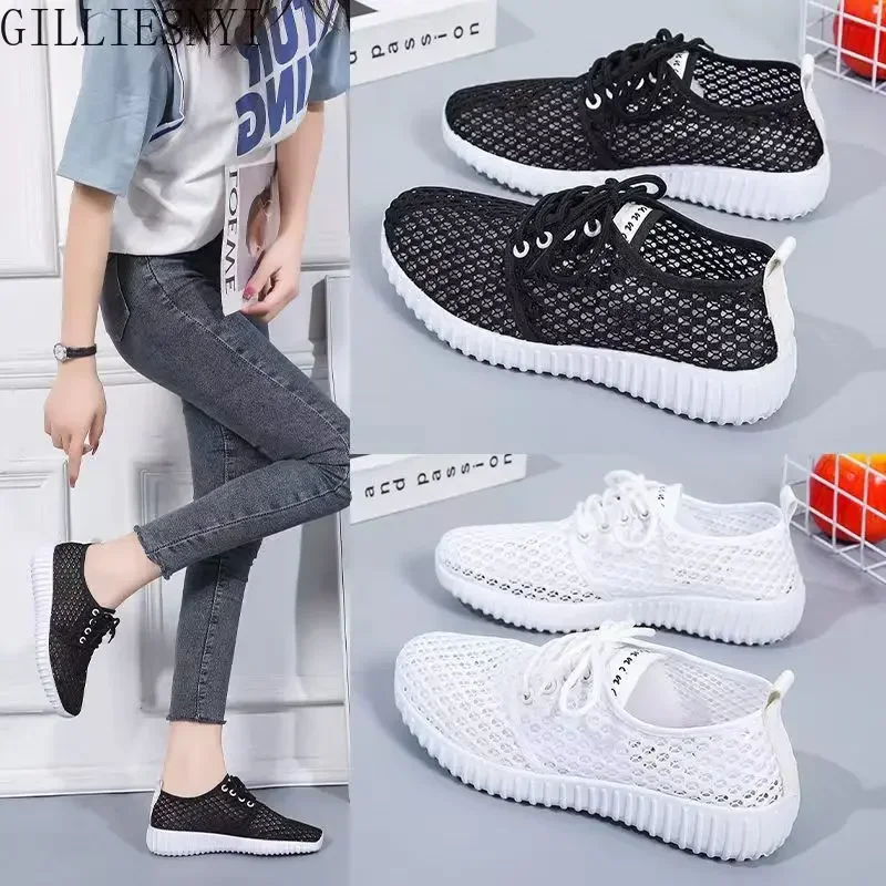 

2022 Summer Women's Sports Shoes Breathable Comfort Casual Vulcanized Shoes Light Outdoor Hiking Women Shoe New Women's Sneakers