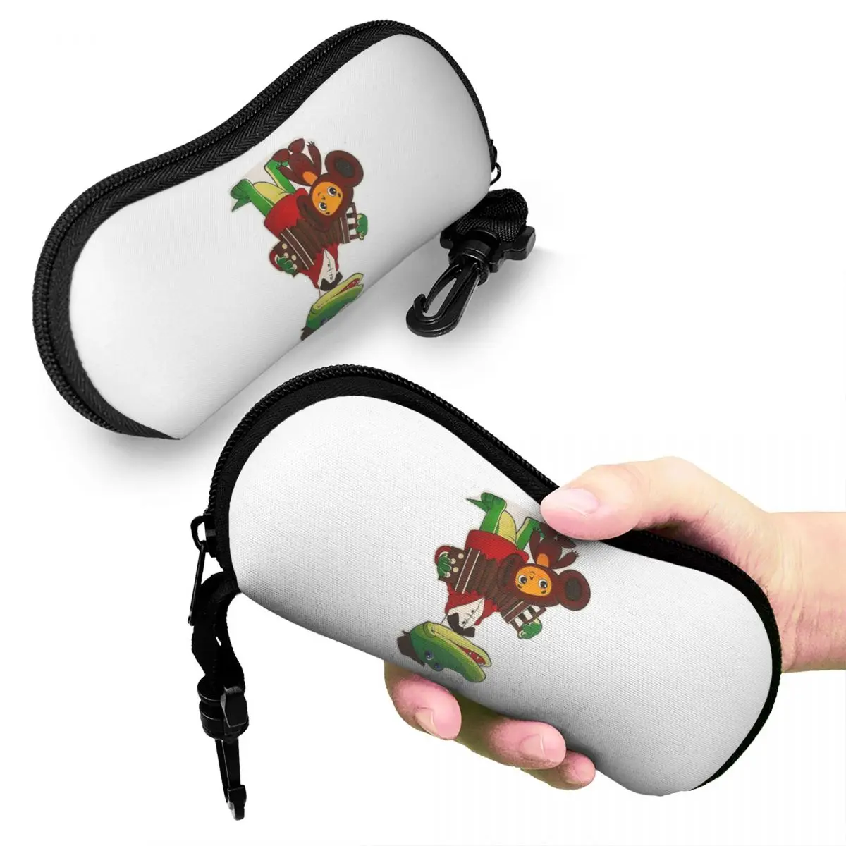 

Cheburashka And Gena Shell Glasses Case Protective Sunglasses Box Women Men Soft Eyeglass Bag Pouch