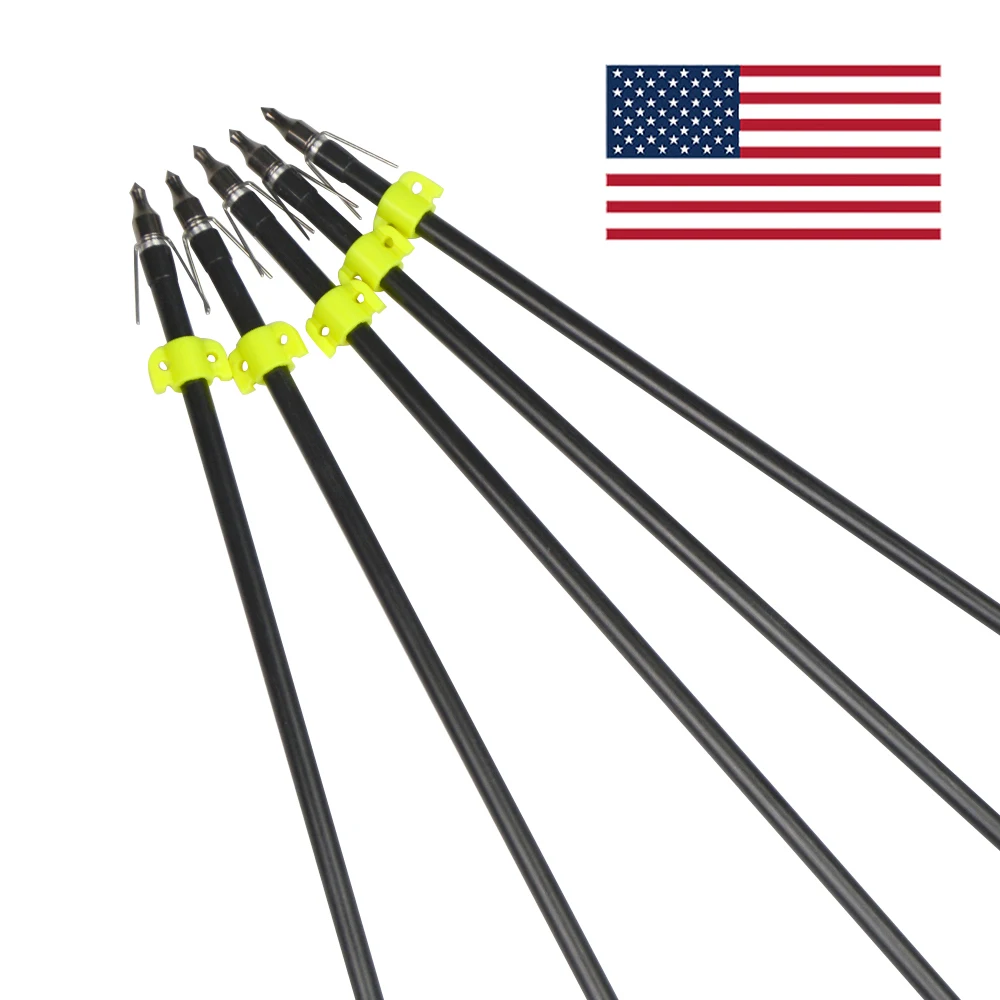 

Bowfishing Arrows 31" Archery Hunting Points Arrowheads Safety Slides Darts Archery Outdoor Sports Camping Accessories 12Pcs