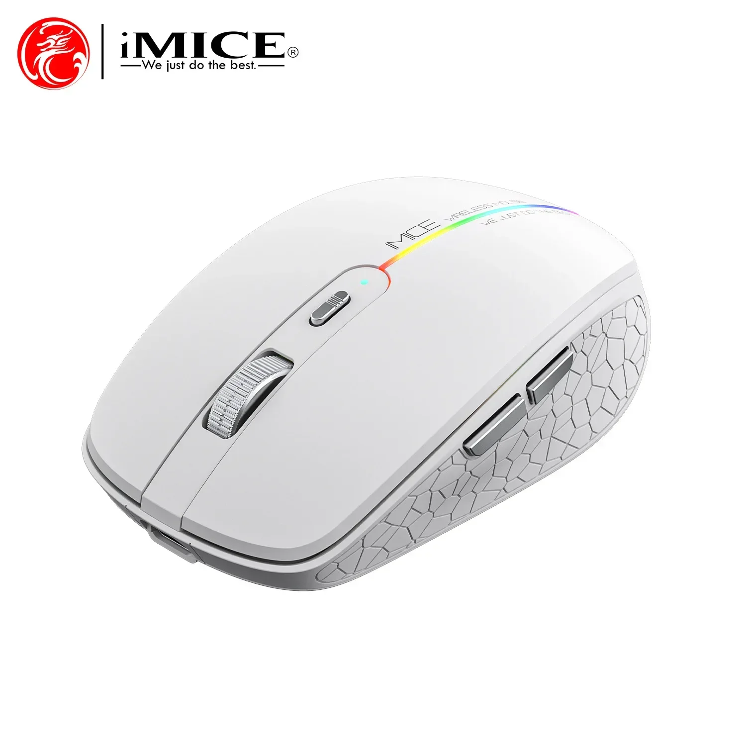 Беспроводная мышь IMICE 2,4G, перезаряжаемая Bluetooth, бесшумная, 6 клавиш, портативная эргономичная игровая мышь Mause, бесшумная мышь для портативных ПК