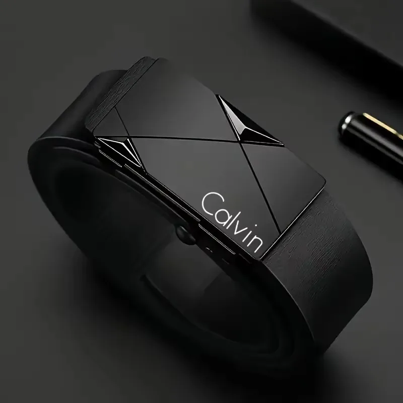 Men's Stylish PU Leather Belt with Automatic Buckle