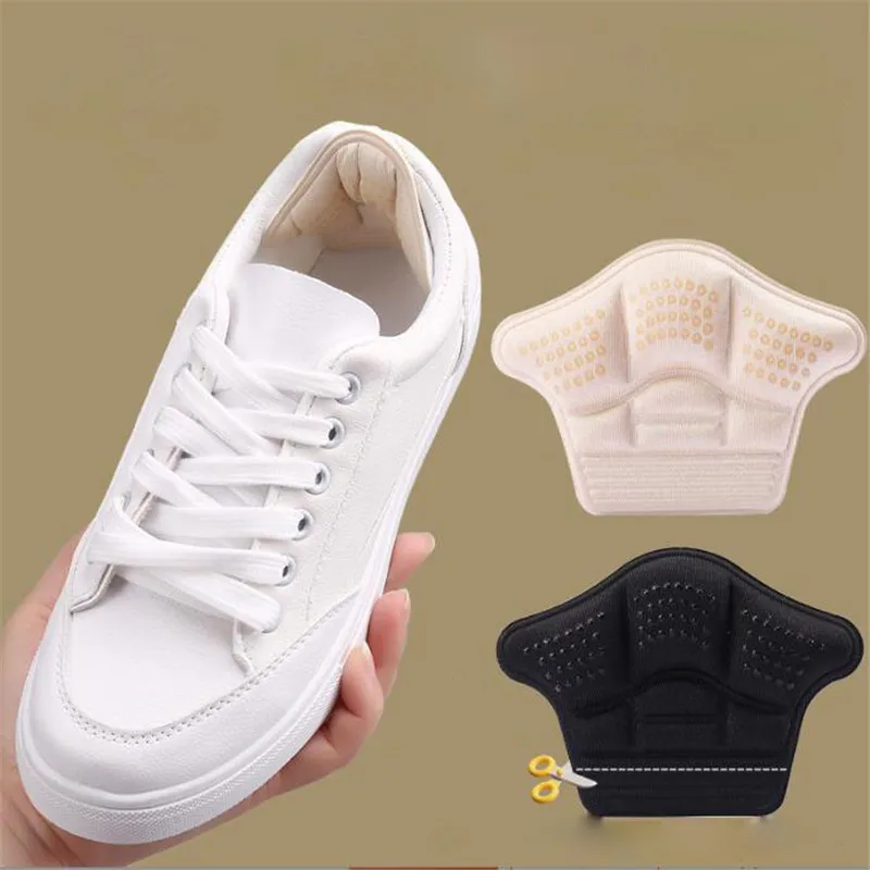 5D Shoe Pad 1Pair Foot Cushion Pads Sports Shoes Adjustable Antiwear Insoles Heel Protector Liner Ankle Sticker Insole Inserts