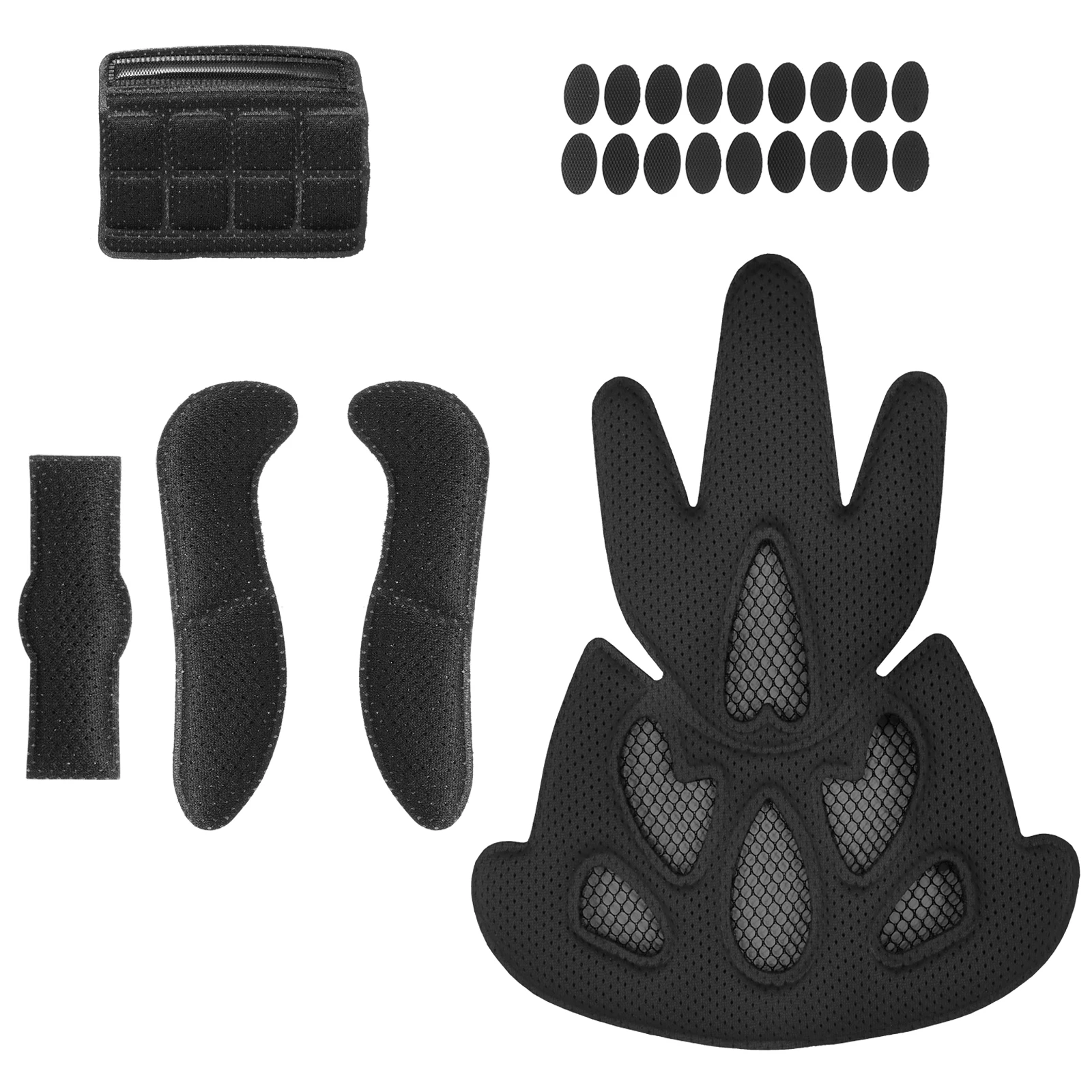 

23 Pcs Black Sponge Pads Insect-proof Mesh Lining Durable Soft Universal Protection Set Replacement Accessories Bike
