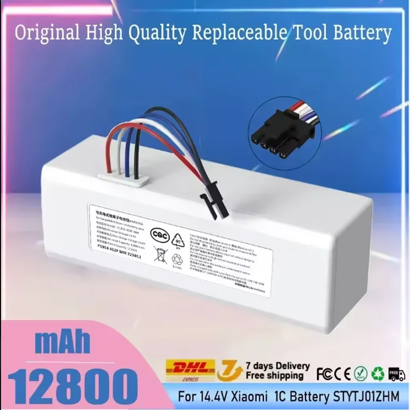 

Original Robot Battery 1C P1904-4S1P-MM for Xiaomi Mijia Mi Vacuum Cleaner Sweeping Mopping Robot Replacement Battery G1