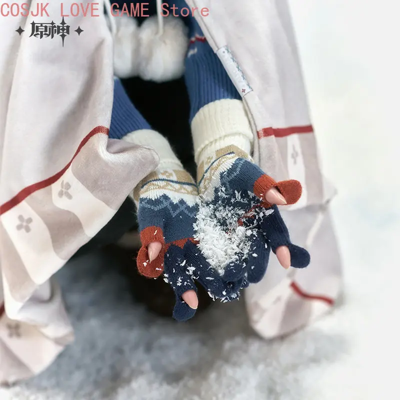 MiHoYo Genuine Official Genshin Impact Alyosha Impression Series Shawl Cape Blanket Gloves Winter Christmas Gift view 3