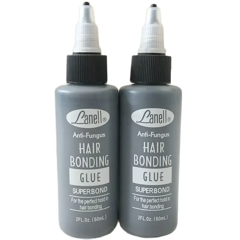 1 Fles 2 Oz 60 Ml Lanell Zwart Haar Weven Bond Anti-Schimmel Haarbinding Lijm Wimper Gluewig Lijm Haar Lijm