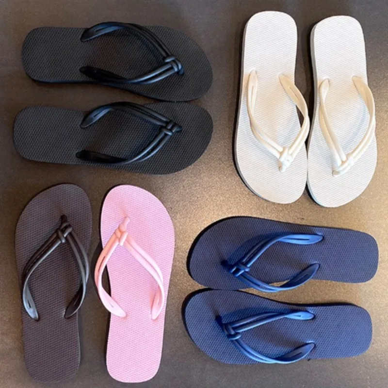 Damen-Flip-Flops, Sommer, leichte Strandsandalen, rutschfeste, lässige, flache Hausschuhe für den Außenbereich, Badezimmer-Hausschuhe, Sandalias de Mujer