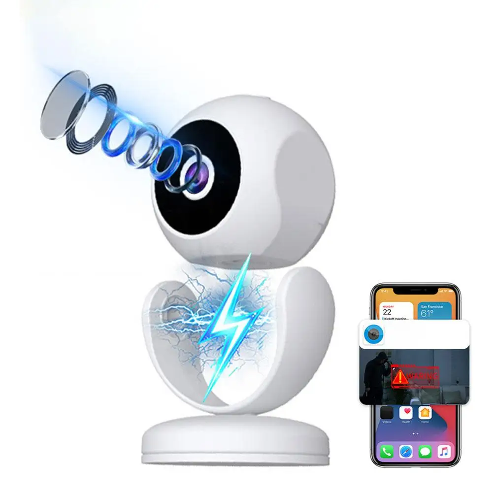 For TUYA HD Wireless WIFI Doorbell Camera Solar‑Powered IP65 Waterproof 120° Wide‑Angle Detection Two‑Way Intercom Outdoors