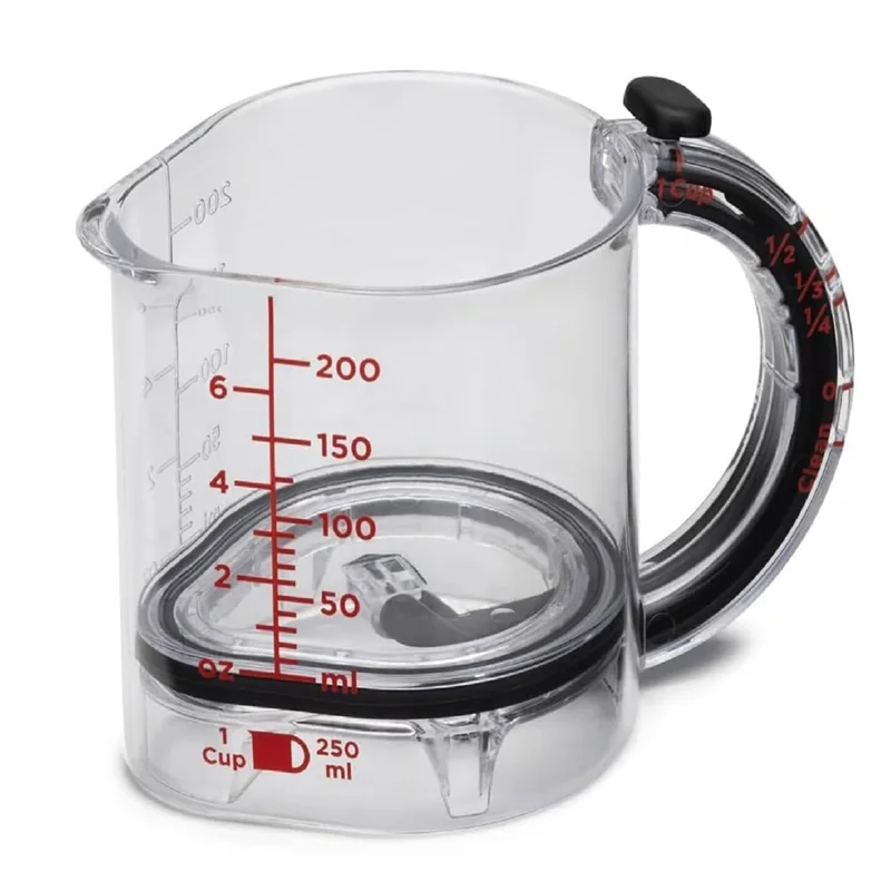 

ABKS-Multi-Function 4-In-1 Adjustable Measuring Cup, Seal Base Design, Space-Saving& Easy-Clean No-Waste Kitchen Tool