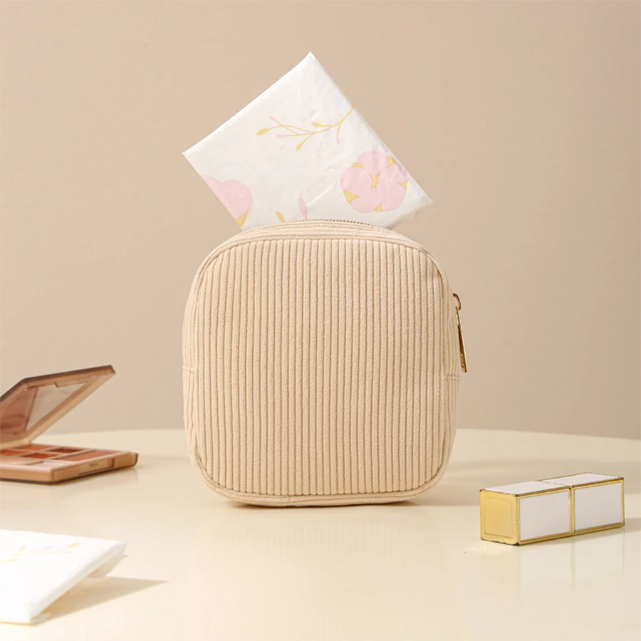 Custodia per assorbenti igienici per rossetto per trucco alla moda Mini custodia per cosmetici Borse per organizer da viaggio per donna Borsa piccola 2025