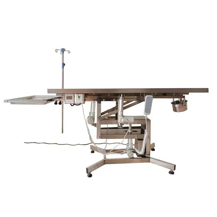 High Quality Fully Z Type Electric Controlled Stainless Steel Veterinary Surgery Operation Table Mobile Pet Operating Table