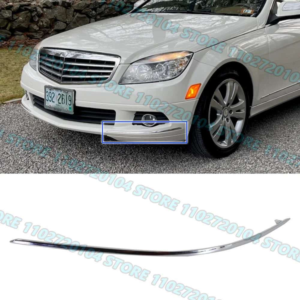 for 2008-2011 Mercedes-Benz W204 C230 C250 C300 C350 Front Rear Bumper Chrome Trim 2048850721,2048850821,2048850921,2048851021