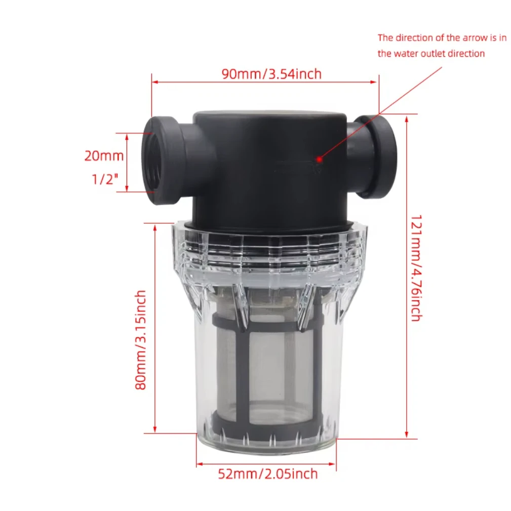 Garden Watering Filter 1/2\'\' 3/4\'\' 1\'\' Plastic Irrigation System Impurity Prefilter Aquaculture Household Water Pipe Filter