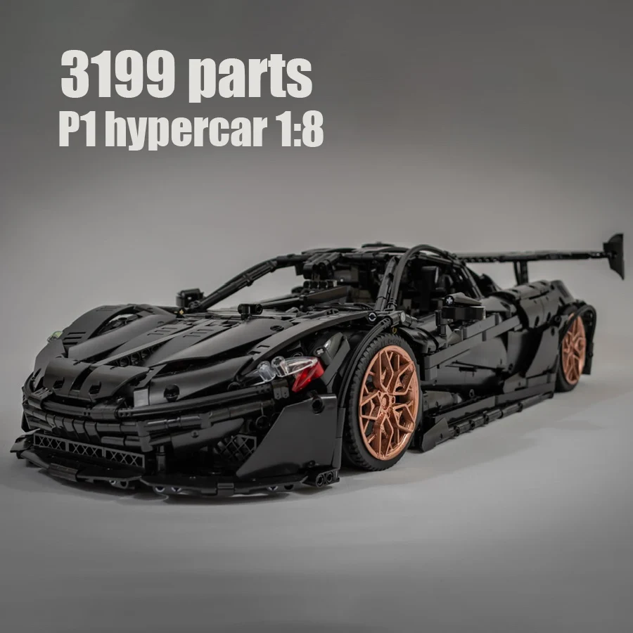

Конструктор moc модели автомобилей, игрушки, technico, спортивные автомобили P1 hypercar 1:8
