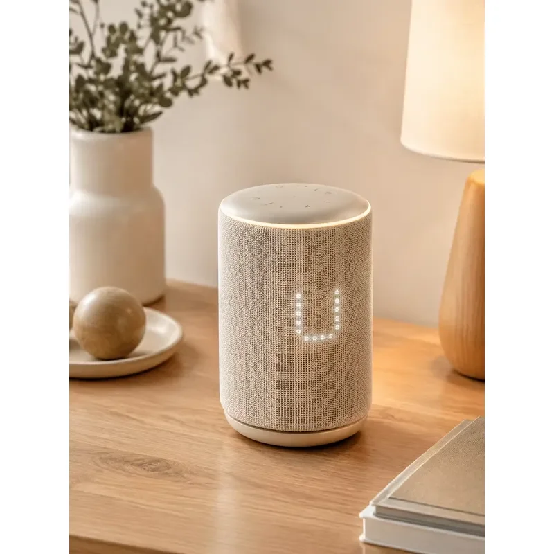 Smart AI Alarm Clock with Sunrise Simulation and White Noise Sleep Aid Voice Control Bedside Lamp Wi-Fi Connected Intelligent