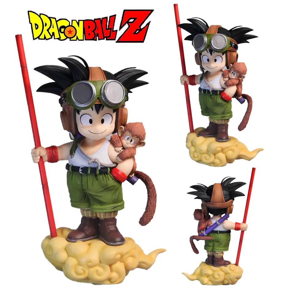 Anime Dragon Ball Son Goku Figuur Met Aap Kid Goku Action Figure16cm Pvc Standbeeld Collectie Model Speelgoed Geschenken
