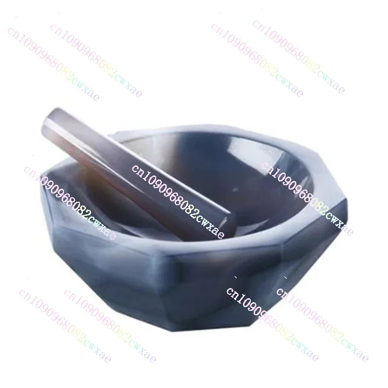 30mm 50mm 70mm 100mm All Sizes High Quality Natural Agate Mortar and Pestle for Lab Grinding 110mm 120mm 150mm 160mm 200mm