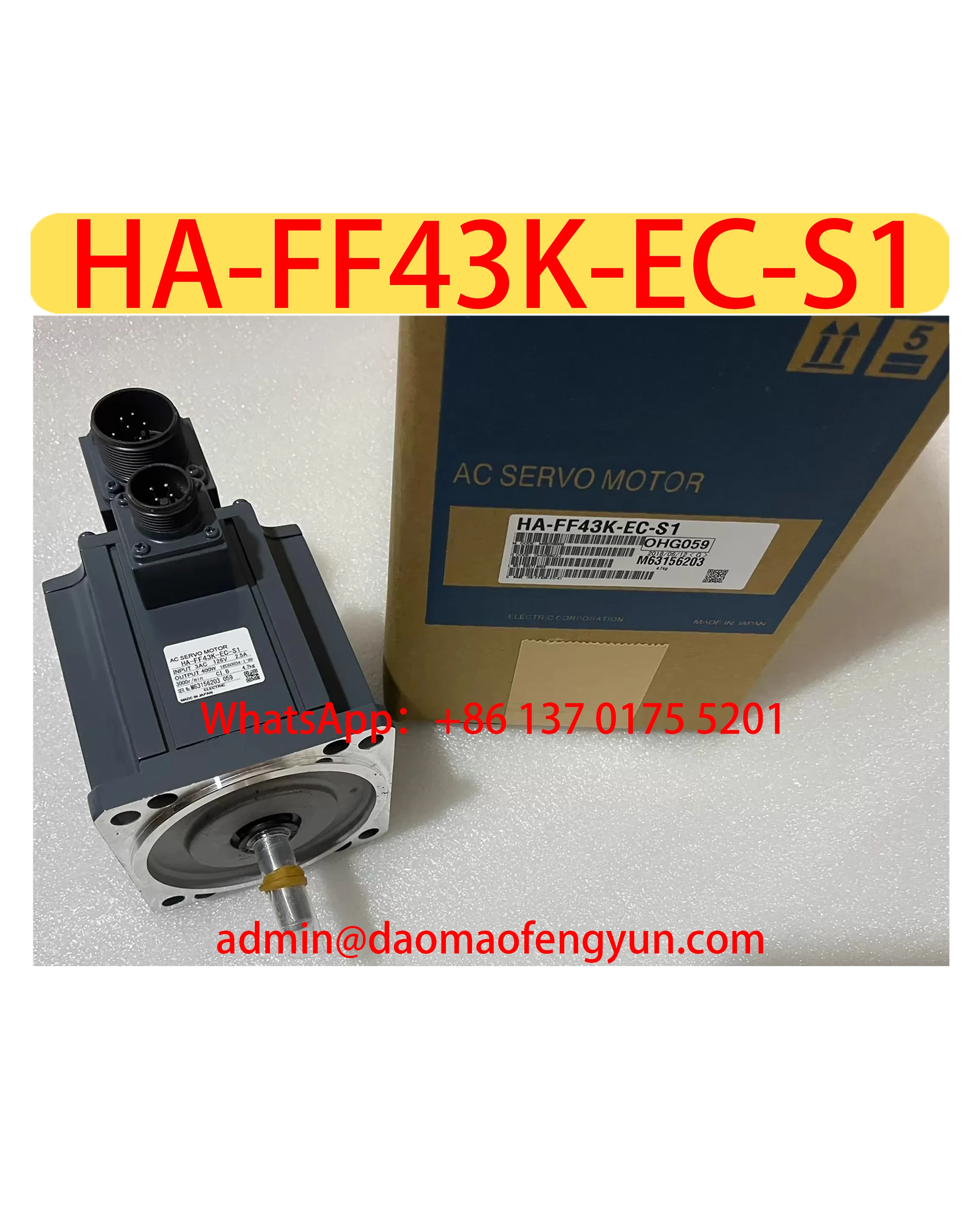 

HA-FF43K-EC-S1 Совершенно новый серводвигатель, оригинальный, быстрая доставка