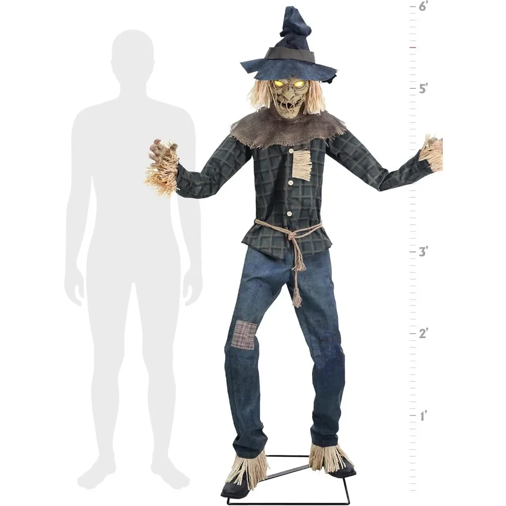 Spirit Halloween 6.6 Ft Strawman Animatronic