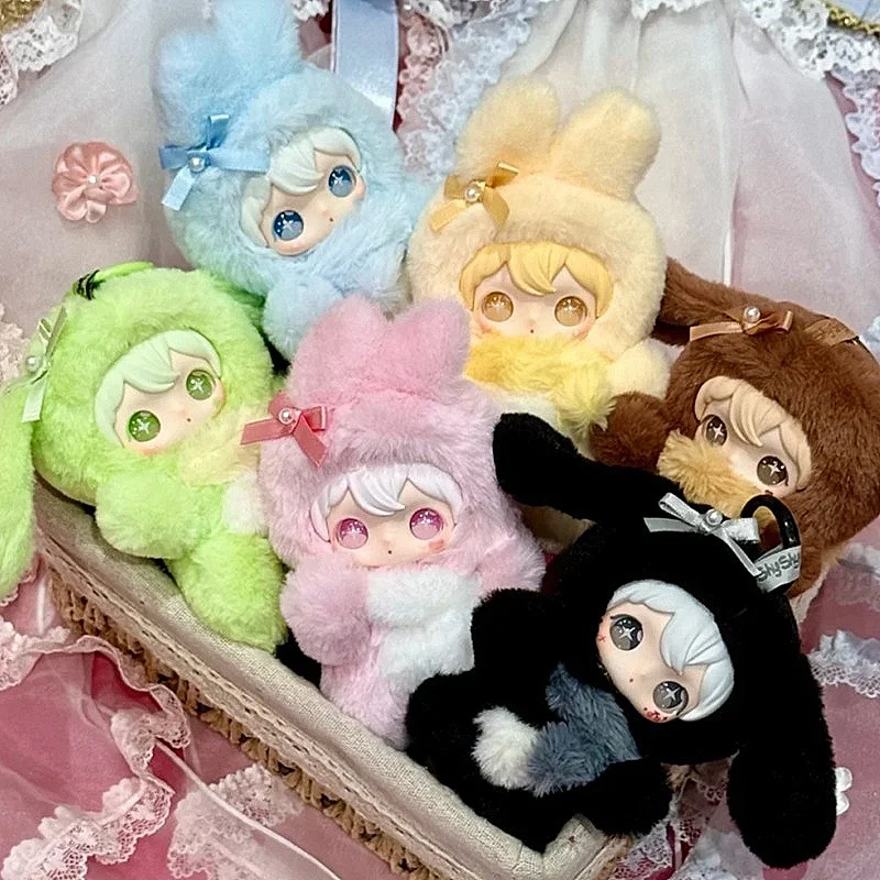 

Новая оригинальная Shyshy Shiny Little Rabbit Series слепая коробка милый кролик плюшевая кукла сумка подвеска комната настольный декор орнамент подарок для девочек