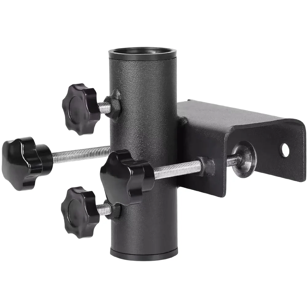 For Round Pipes 1-1.5 Inch Outdoor Umbrella Clamp For Backyard Relaxation Rust Proof Coating Easy Installation Tool