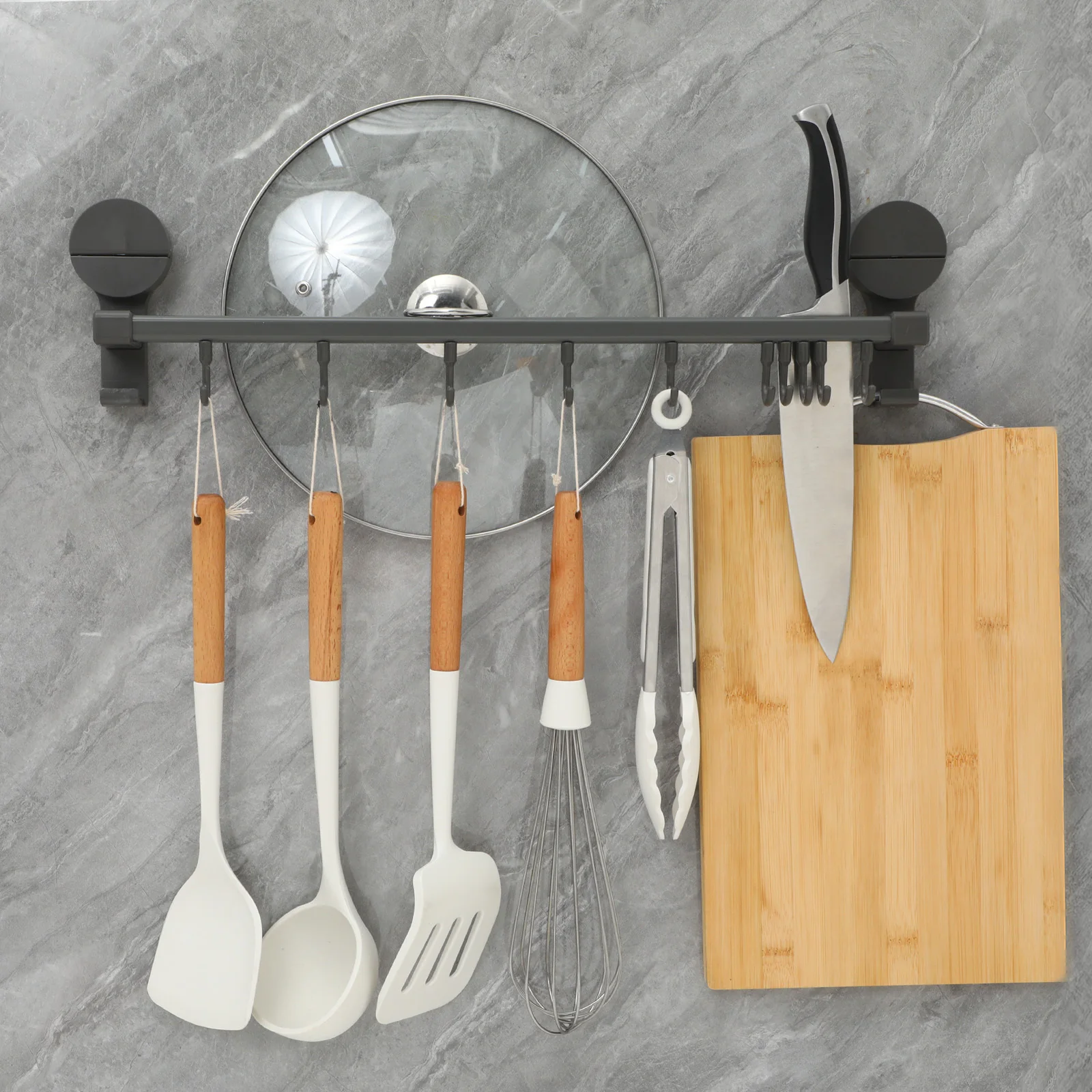 10 قطعة رف أدوات المطبخ شفط كأس لا الحفر الحائط المنظم ل ملاعق المناشف أدوات الطبخ تخزين أدوات المطبخ