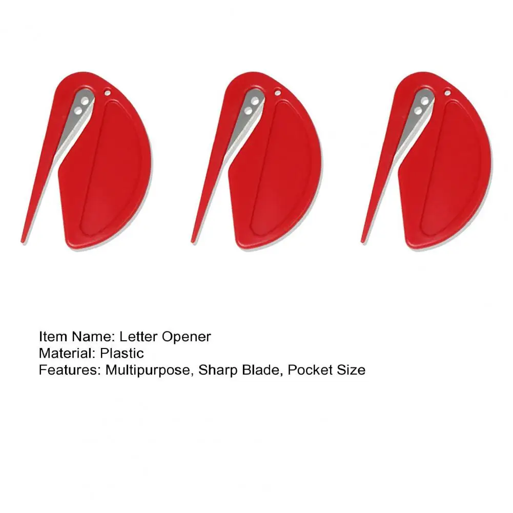 3pcs 7.5*4.5cm Letter Opener Paper Cutting Tool For Kraft Roll Paper Scrapbooking Wrapping Package Envelope Mail Opener Cutter