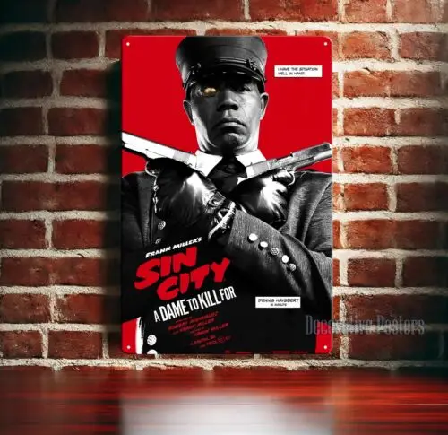 Sin City A Dame To Kill For Retro Movie Metal Poster Tin Sign -  20x30cm Plate