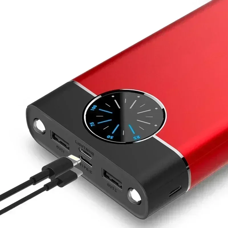 Draagbare apparaten 3.0 mobiele power roulette monitor 80000Mah PD 3.0 USB externe mobiele batterij voor iPhone Xiaomi