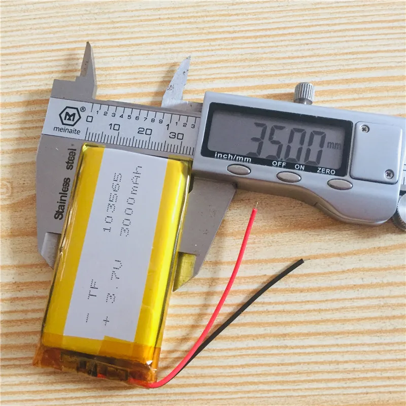 1-10pcs 2 Wires 103665 Lithium Polymer Battery 3.7V 3000mAh For GPS MP5 Open Source Console Miyoo Mini Plus Game Machine Battery