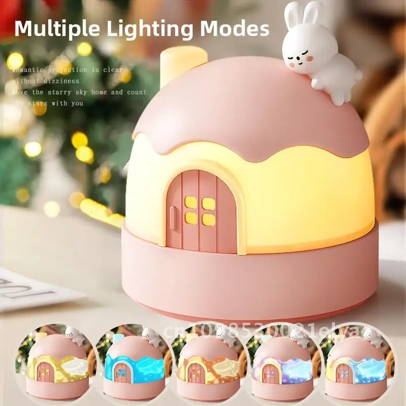 Starry Sky Light Music Box for Kids Rechargeable Bedroom Ceiling Projection Children's Birthday Gift Cartoon Toys with 22 Songs