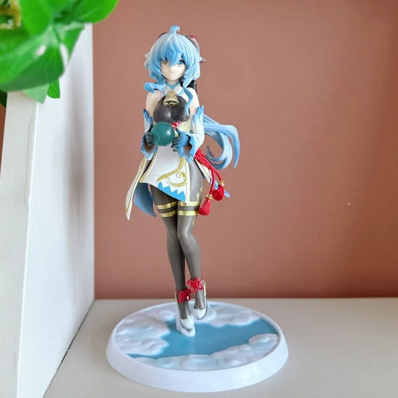 

22cm Ganyu Model Game Genshin Impact Anime Character Stand Sign Cosplay Accessories Computer Desktop Ornament Gifts Collections