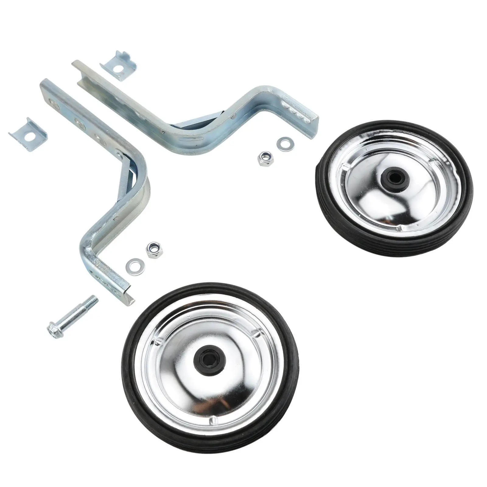

Bicycle Wheels for Kids 12/14/16/18/20inch Adjustable Stabilizers Metal Rubber Bike Training Wheels Balance