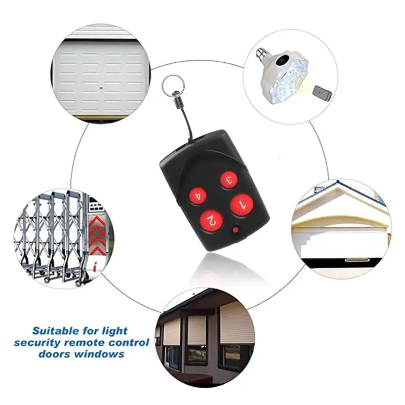 B76B Universal Multi-Frequency Copy Remote Control Key, 315/433MHz Garage Door Remote Control Duplicator Fixed Code