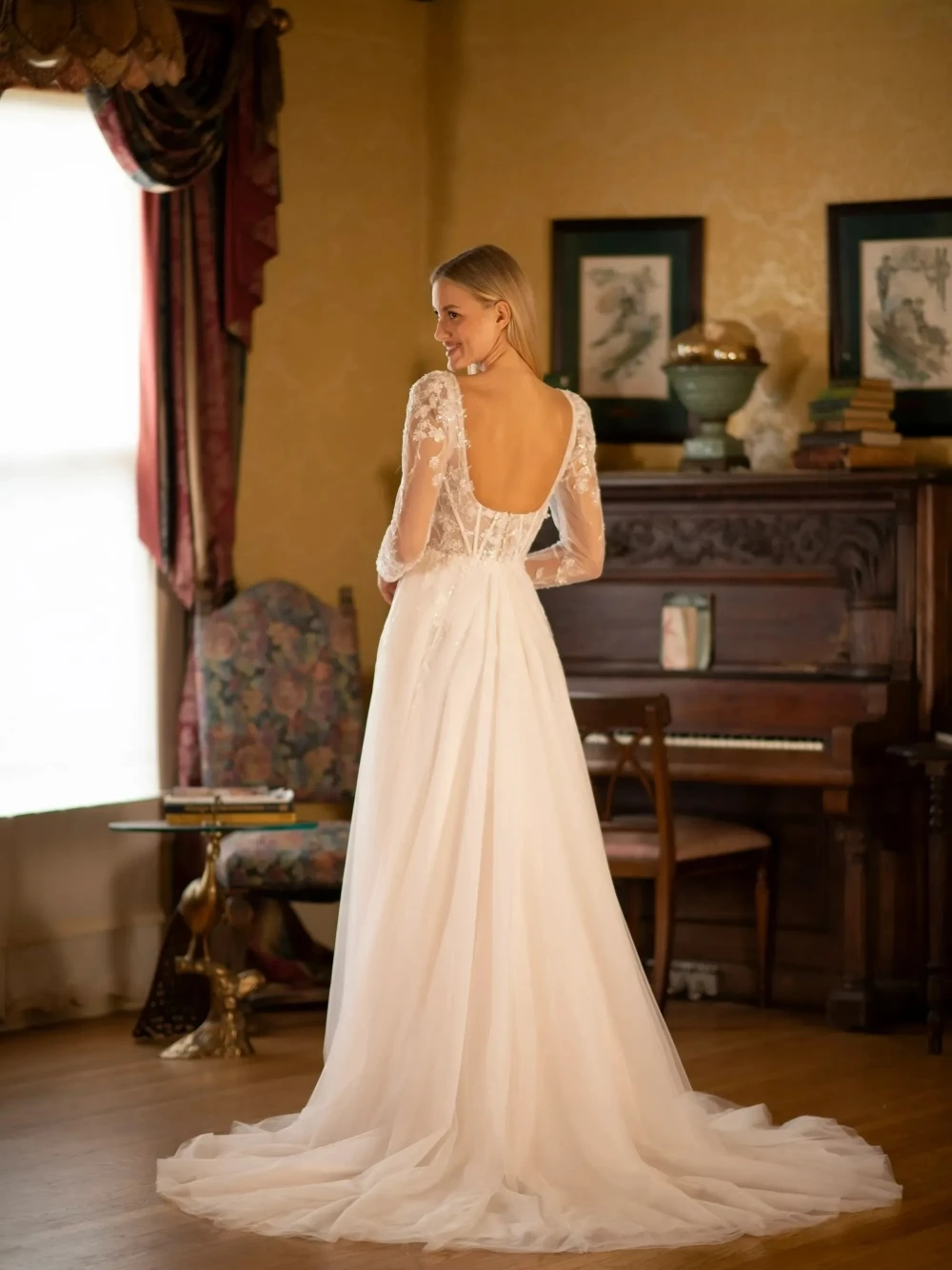 Robe de mariée Corset exclusive, manches détachables, ligne A gracieuse, personnalisée, Vintage, dentelle, vêtements de grand jour pour femmes