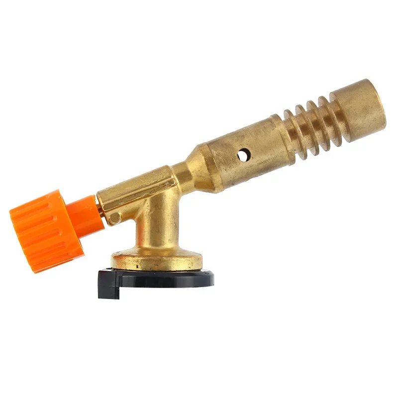 Adjustable Burner Gun High Temperature Ignition Copper Flame Butan Gas  for Outdoor Camping Picnic BBQ Welding Equipment