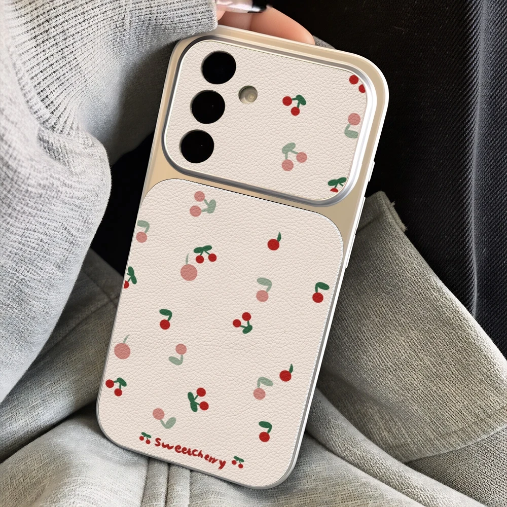 Cherry Pattern Phone Case For Samsung A57 A56 A55 A54 A53 A37 A36 A35 5G A32 A07 S26 S25 Ultra Shockproof Fundas With A Bracket - view 5