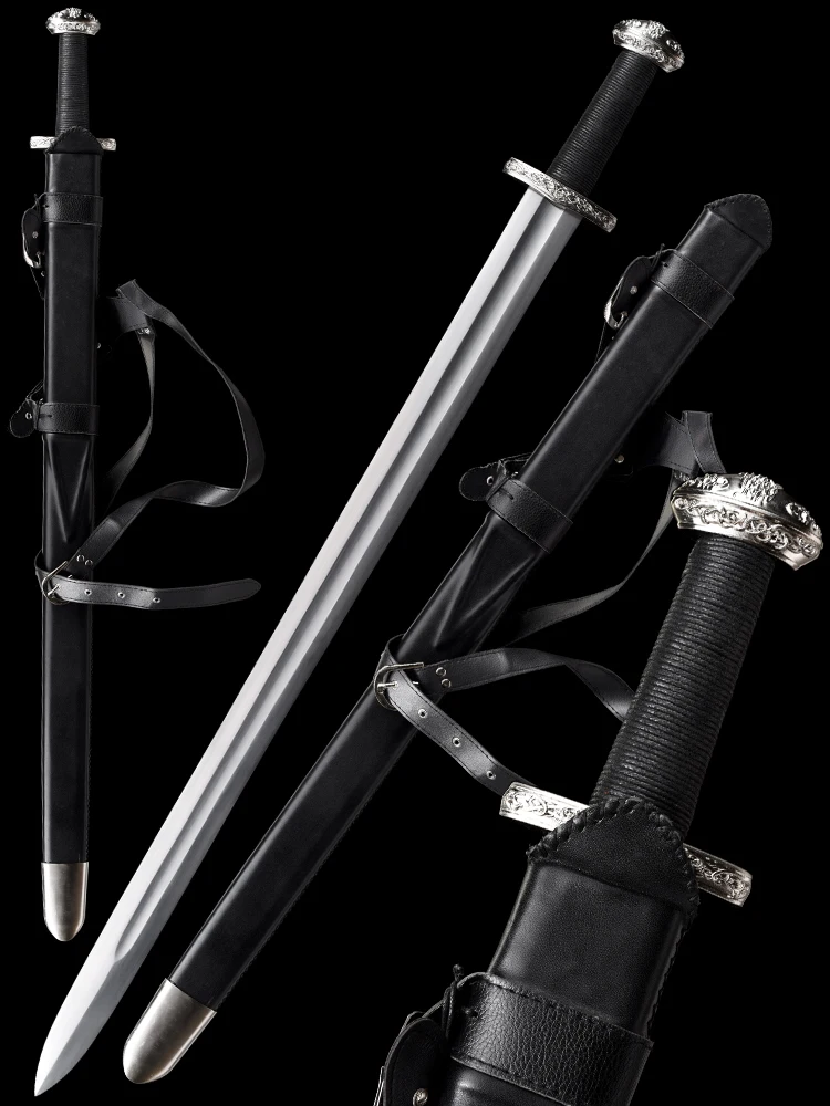 Das Einar Wikinger-Schwert 5160, Klinge aus Kohlenstoffstahl, echte handgefertigte Full Tang Ready Battle, funktionelle europäische mittelalterliche Schwerter