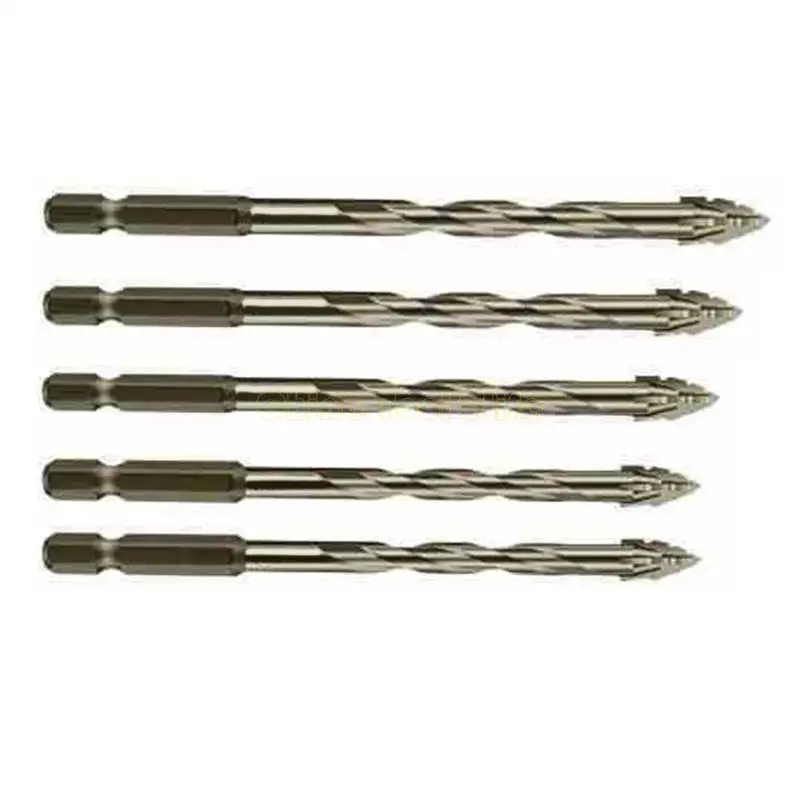 57QF 4/5Pcs Eccentric Twist Drill Bit High Strength Obliqued Head Eccentric Drill Bit